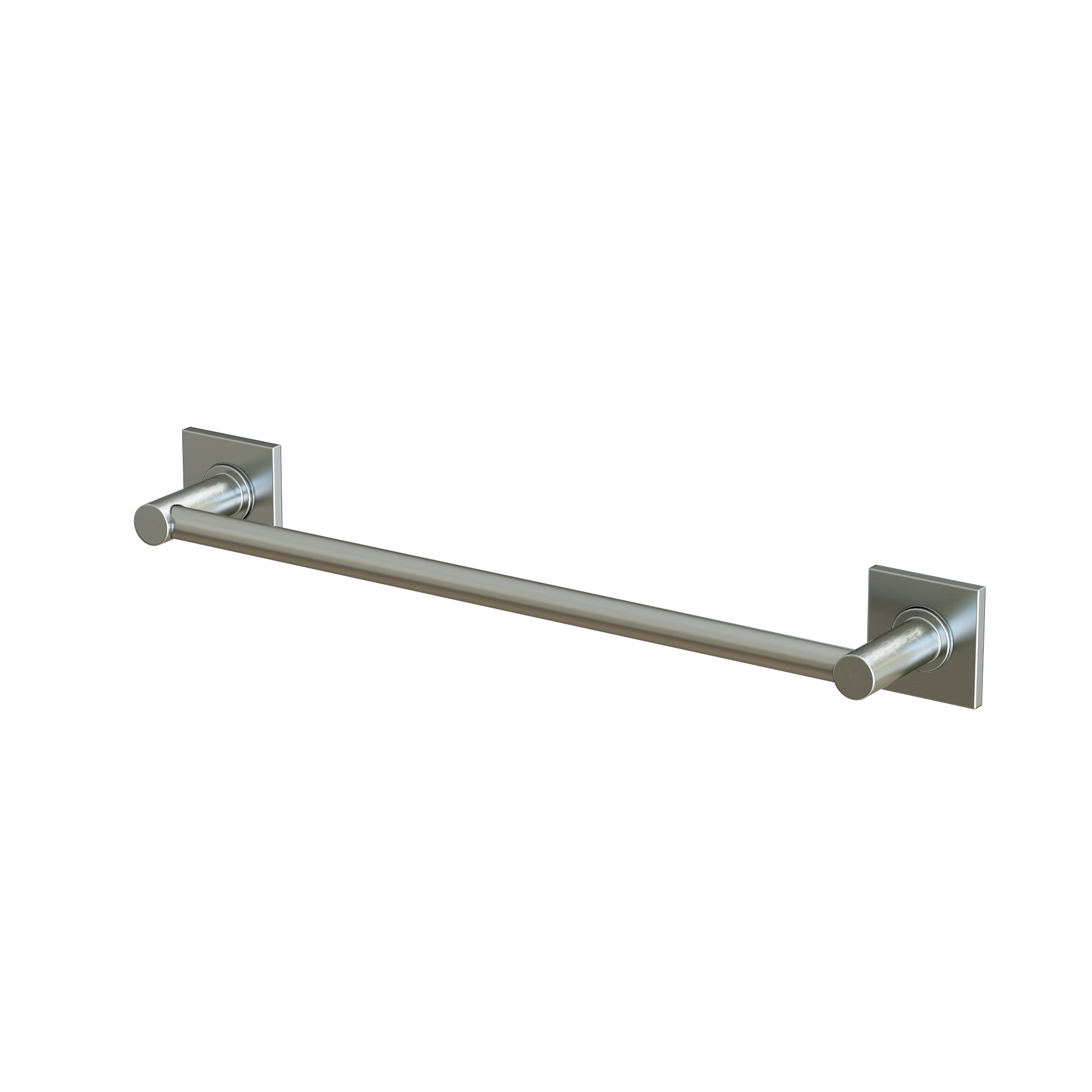 Ep45 Bn Single Towel Rail 450mm Sqaure Plate 1 Png