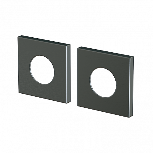 Large Square Cover Plate Matte Black