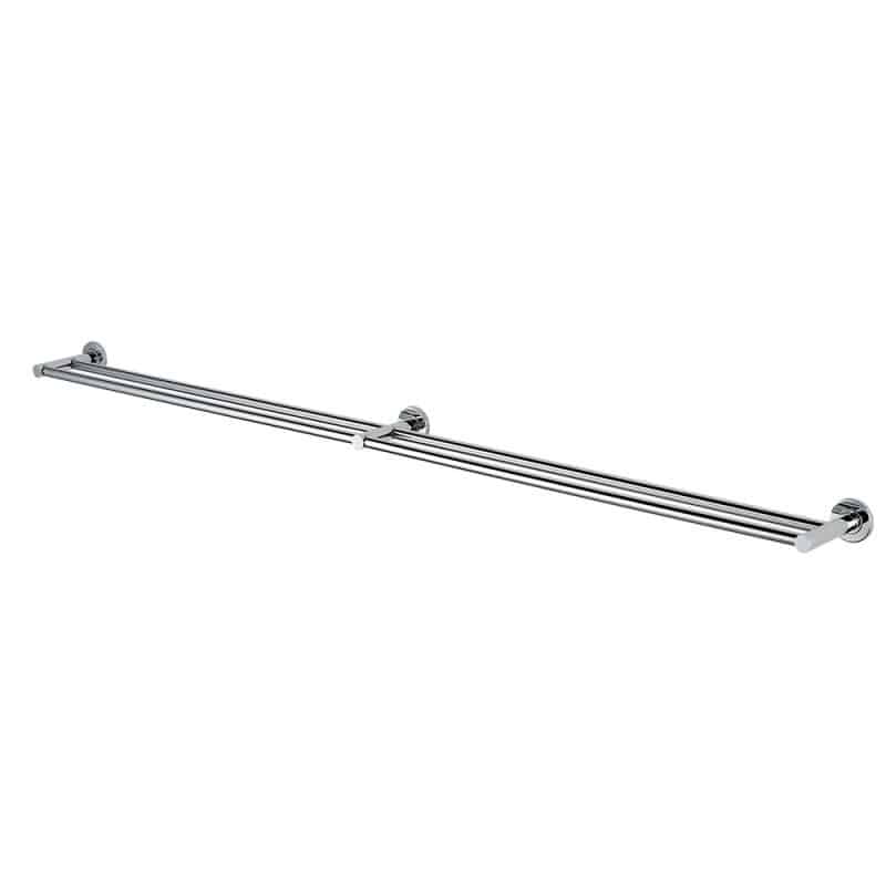 Double Length Double Towel Rail with Double Centre Pillar – SecureFix* Master Rail