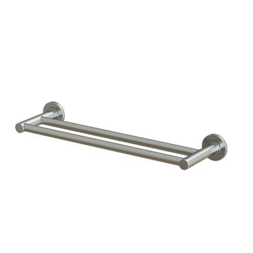 Double Towel Rail 300mm-1000mm – Brushed Nickel