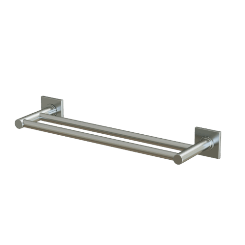 Double Towel Rail 300mm-1000mm – Brushed Nickel