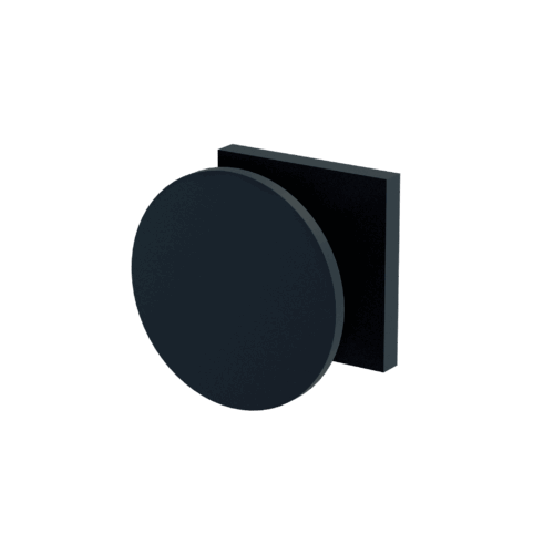 Disk Hook 60mm Round Disk Matte Black