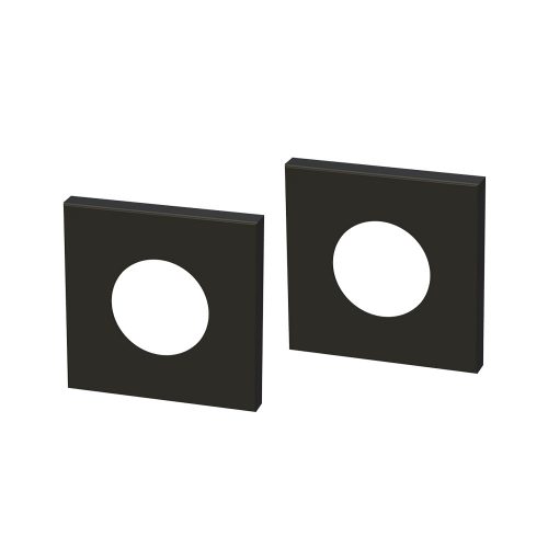 Large Square Cover Plate Matte Black